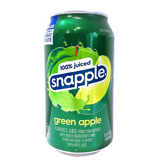 Snapple 100 Juiced Green Apple 340 Ml The Candy Store